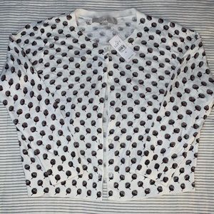 NWT Loft floral crop cardigan - Size M